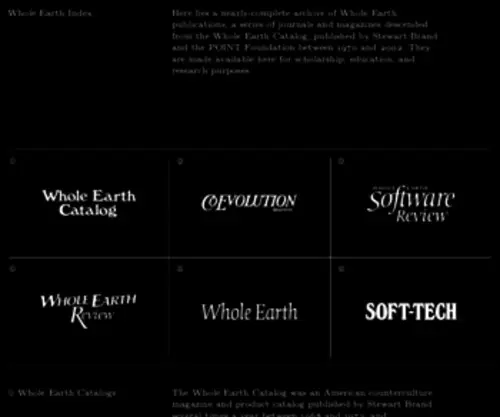 Wholeearth.info(Whole Earth Index) Screenshot