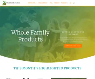 Wholefamilyproducts.com(Best Natural Health Supplements Store Online and Hormone Cream) Screenshot