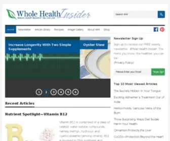 Wholehealthinsider.com(Whole Health Insider) Screenshot