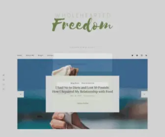 Wholeheartedfreedom.com(Wholehearted Freedom) Screenshot