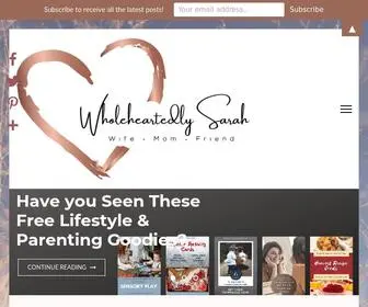 Wholeheartedly-Sarah.com(Lifestyle Blog) Screenshot