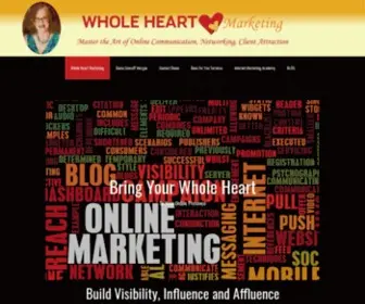 Wholeheartmarketing.com(Build Online Visibility With Blogging) Screenshot