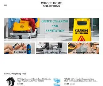 Wholehome4U.com(From cleaning your bathroom to replacing your toilet Whole Home Solutions) Screenshot