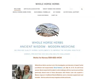 Wholehorse.com(WHOLE HORSE HERBS) Screenshot