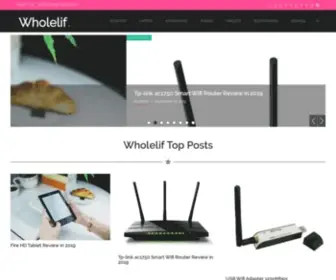 Wholelif.com(Technology News) Screenshot