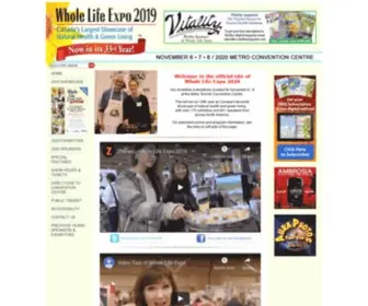 Wholelifecanada.com(Whole Life Expo) Screenshot