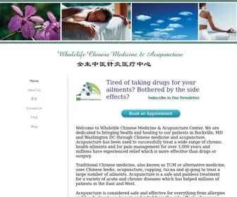 Wholelifeherb.com(Wholelife Chinese Medicine & Acupuncture Center) Screenshot