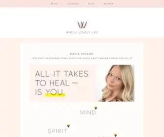 Wholelovelylife.com(Whole Lovely Life) Screenshot