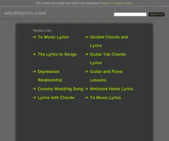 Wholelyrics.com(AG体育手机版) Screenshot