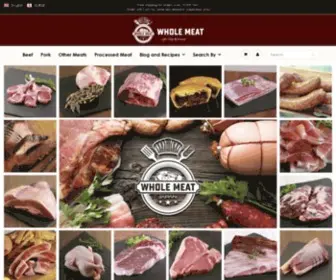 Wholemeat.jp(Whole Meat is your online shop for (Imported)) Screenshot