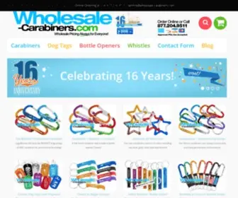 Wholesale-Carabiners.com(Wholesale Carabiner Keychains Customized & Shipped in 3 Days) Screenshot