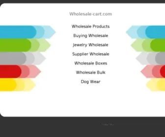 Wholesale-Cart.com(ECサイト) Screenshot