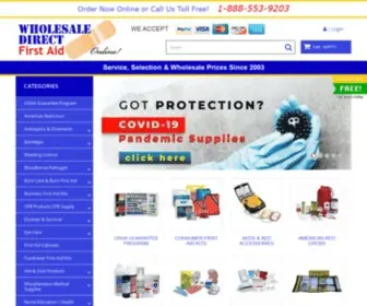 Wholesale-Direct-First-Aid.com(Wholesale Direct First Aid) Screenshot