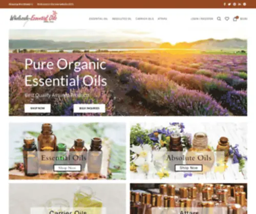 Wholesale-Essentialoils.com(Online Essential oils) Screenshot