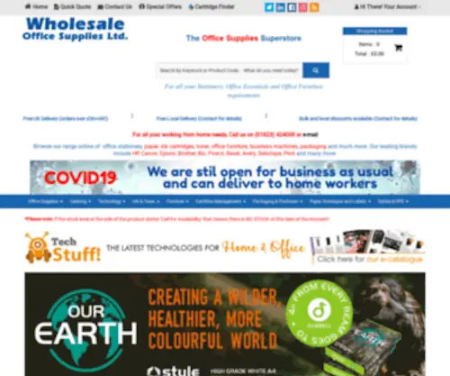 Wholesale-Office-Supplies.co.uk(Office Supplies Superstore) Screenshot