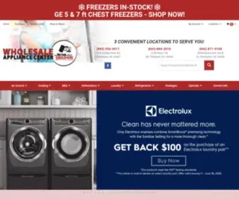 Wholesaleappliancecenter.com(Wholesale Appliance Center) Screenshot