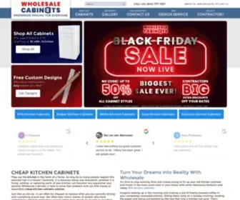 Wholesalecabinets.us(Buy cheap kitchen cabinets online) Screenshot