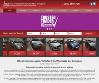 Wholesalecarcompany.co.uk(Wheelchair Accessible Vehicles & Wheelchair Adapted Vehicles For Sale) Screenshot