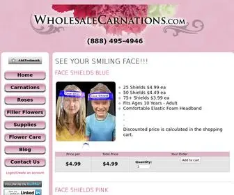 Wholesalecarnations.com(Wholesale Carnations) Screenshot