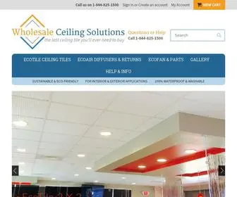 Wholesaleceilingsolutions.com(Wholesale Ceiling Solutions) Screenshot