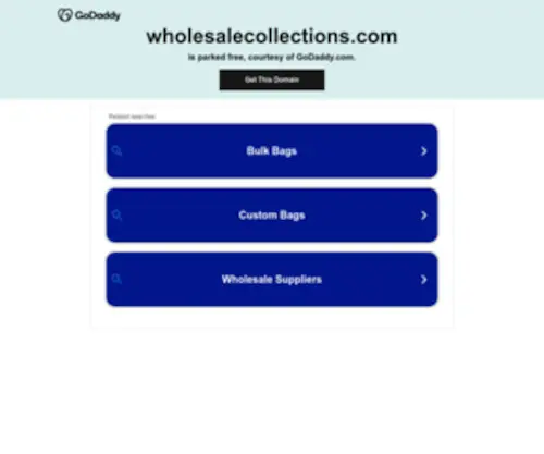 Wholesalecollections.com(Premium domain) Screenshot