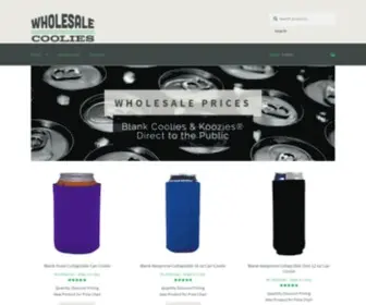 Wholesalecoolies.com(Wholesale Coolies) Screenshot