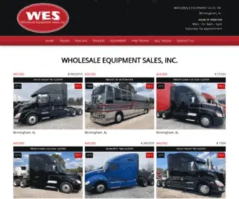 Wholesaleequipmentsales.com(Used Trucks For Sale at) Screenshot