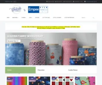 Wholesalefabrics.co.uk(Wholesale Fabrics by Empee Silk Fabrics) Screenshot