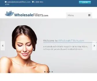 Wholesalefillers.com(Buy dermal fillers) Screenshot