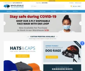 Wholesaleforeveryone.com(Wholesale discounts to the public on bandanas and more) Screenshot