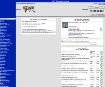 Wholesalegaming.biz(Hill's Wholesale Gaming) Screenshot