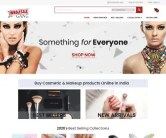 Wholesalegang.com(Best Cosmetic Products Online in India) Screenshot