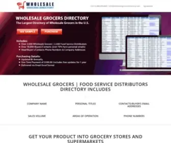 Wholesalegrocersdirectory.com(Wholesale Grocers) Screenshot