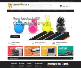 Wholesalehpprinters.com(Wholesale HP Printers Parts & More) Screenshot