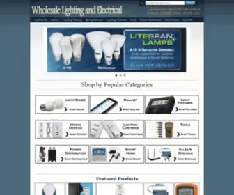 Wholesalelightingandelectrical.com(Wholesale Lighting and Electrical) Screenshot