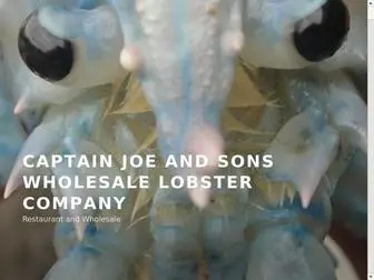 Wholesalelobster.com(Captain Joe and Sons Wholesale Lobster Company) Screenshot