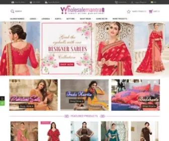 Wholesalemantra.com(Wholesale Sarees Suppliers in India) Screenshot