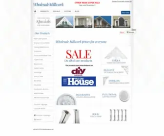 Wholesalemillwork.com(Home of wholesale millwork prices for everyone) Screenshot