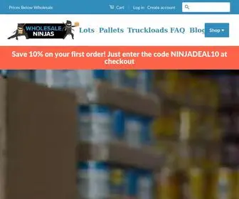 Wholesaleninjas.com(Wholesale Ninjas) Screenshot