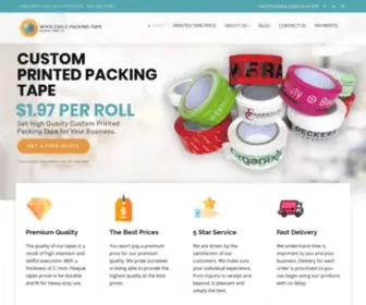 Wholesalepackingtape.com(Custom Printed Tape) Screenshot