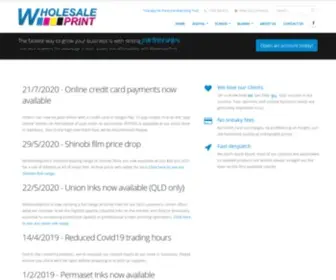 Wholesaleprint.com.au(Wholesale Print) Screenshot