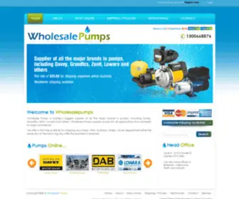 Wholesalepumps.com.au(Wholesale pumps) Screenshot
