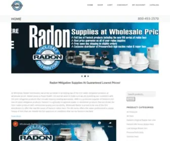 Wholesaleradon.com(Wholesale Radon Distributors) Screenshot