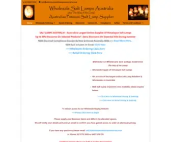 Wholesalesaltlampsaustralia.com(Wholesale Salt Lamps Australia) Screenshot