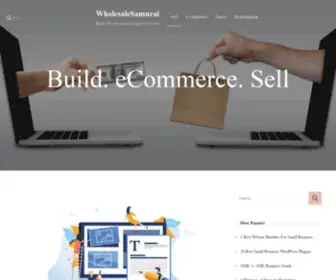 Wholesalesamurai.com(Build a Pro eCommerce Shop Fast & Easy) Screenshot
