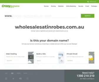 Wholesalesatinrobes.com.au(Crazy Domains) Screenshot