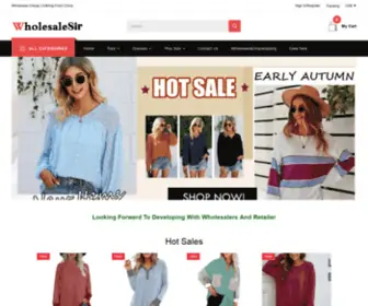 Wholesalesir.com(Wholesale Clothing) Screenshot