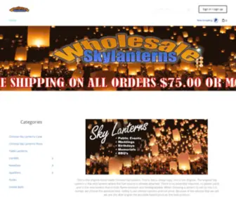 Wholesaleskylanterns.com(Wholesale Sky Lanterns) Screenshot