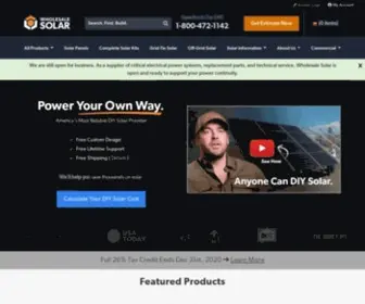 Wholesalesolar.com(Unbound Solar®) Screenshot