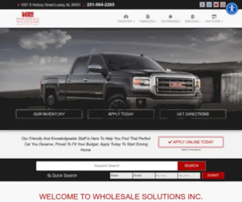 Wholesalesolutionsal.com Screenshot